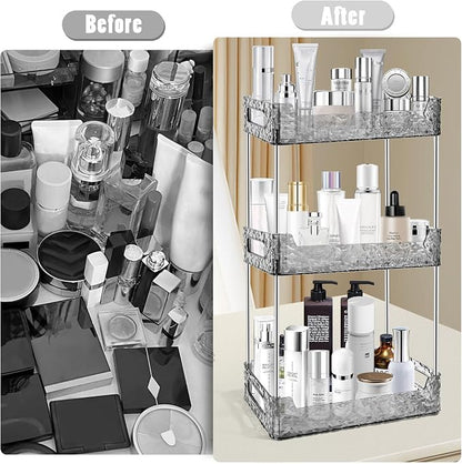 3-Tier Bathroom Counter Organizer Countertop Storage, Dresser Organizer Vanity - Image 3