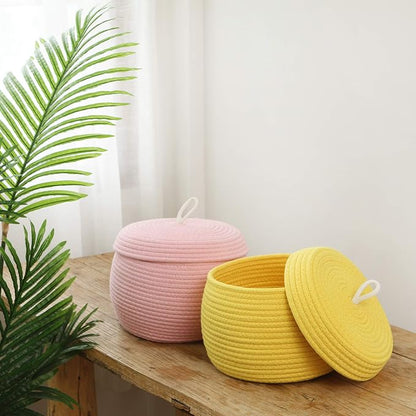 Sea Team Round Cotton Rope Storage Basket - Image 2