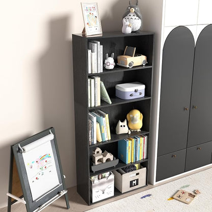 5 Tier book shelf, 5 Cube Storage Organizer, 5 Tier Cube Low Bookcase - Image 6
