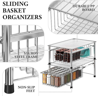 Simple Houseware Stackable Basket Drawer - Image 4