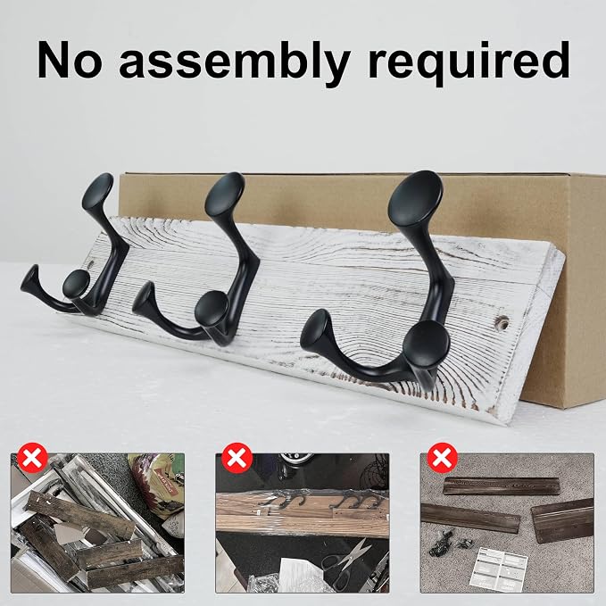 SKOLOO 17-Inch Wood Coat Rack Wall Mount - Image 6