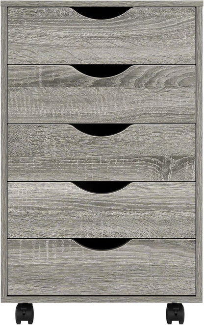 5-Drawer Rolling Storage Cart Organizer - Image 9
