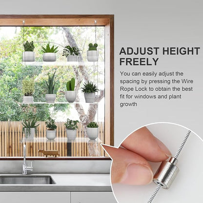 2-Pack Hanging Clear Plant Shelves - Image 5