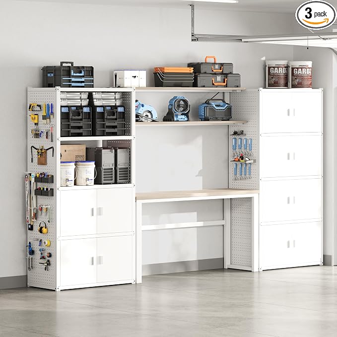 FLEXIMOUNTS 117" W Modular Garage Storage Cabinet by FLEXIMOUNTS