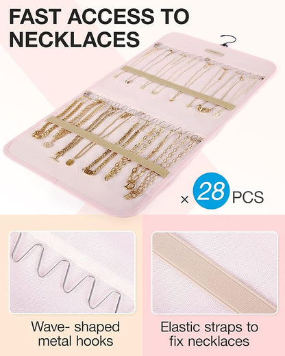 BAGSMART Hanging Jewelry Organizer Storage Roll - Image 2