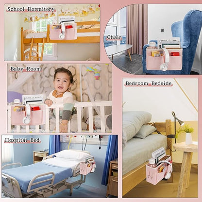 Bedside Caddy Bedside Storage Organizer Hanging Bunk Bed Dorm Room - Image 5