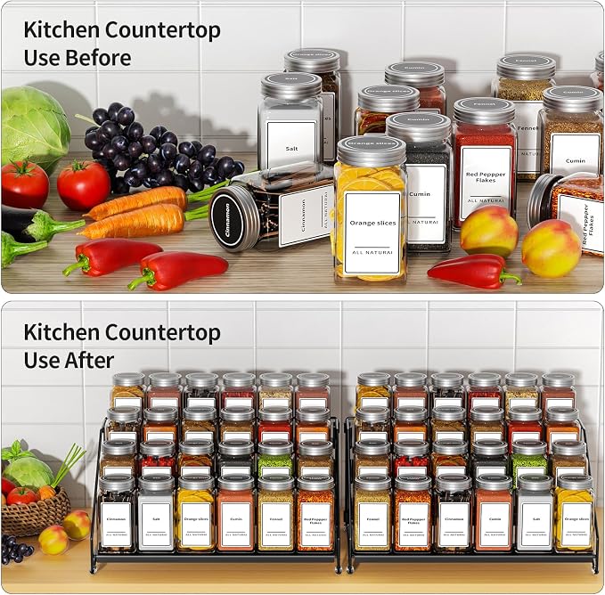 4 Tier Spice Rack Organzier, Spice Rack - Image 3