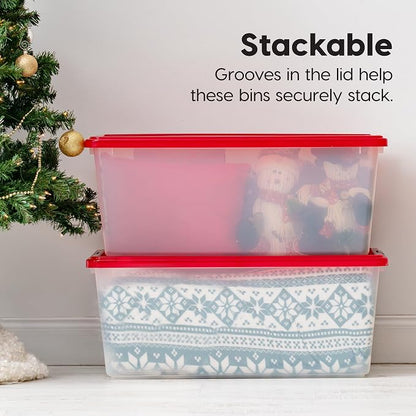 IRIS USA 91 Qt. Stackable Plastic Storage Bins - Image 5