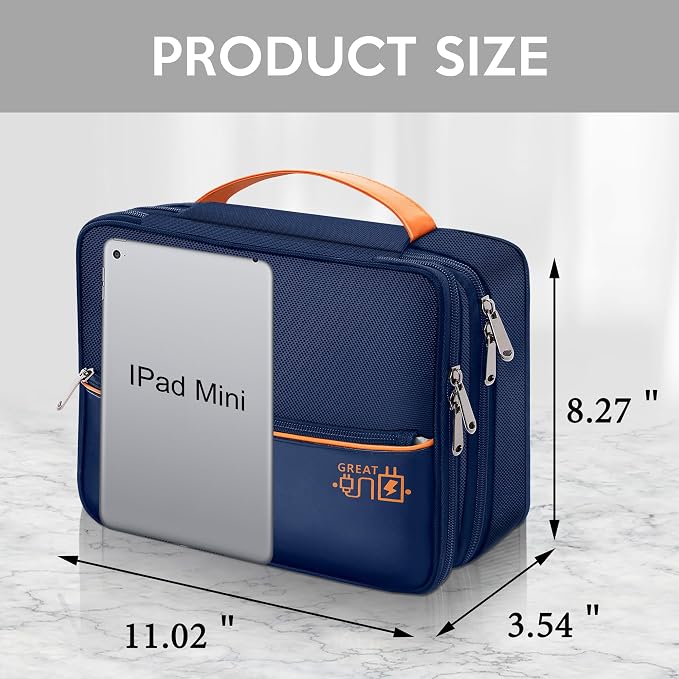 CILLA Electronic Organizer Travel Case, Travel Cord Organizer Case Portable - Image 2