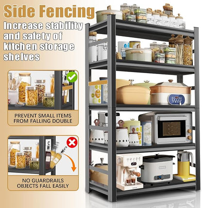 Kitchen Storage Shelves with 2000 LBS Load Capacity, Waterproof and Rustproof - Image 7