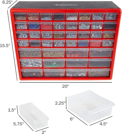 Storage Drawers-44 Compartment Organizer Desktop or Wall Mountable Container - Image 3