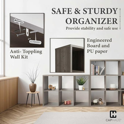 CAPHAUS Sturdy Room 13-Inch Cube Storage Organizer Shelf, - Image 4