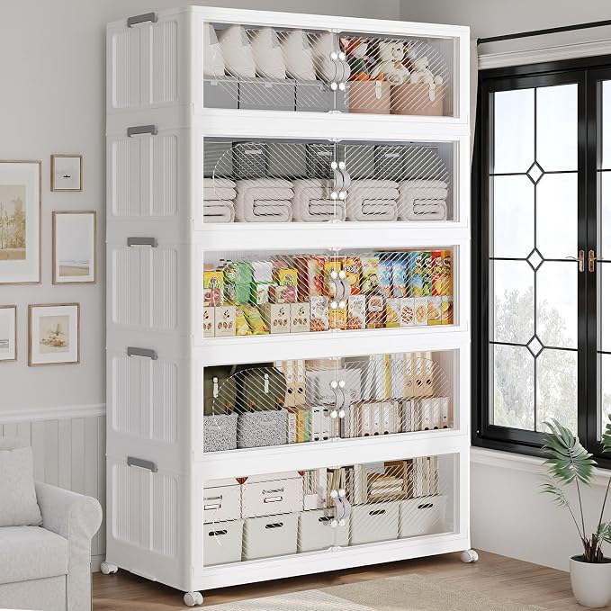 800QT Extra Large Stackable Storage Bins by Fangtueh