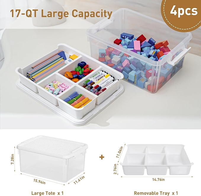 Citylife 17 QT Storage Bins - Image 2