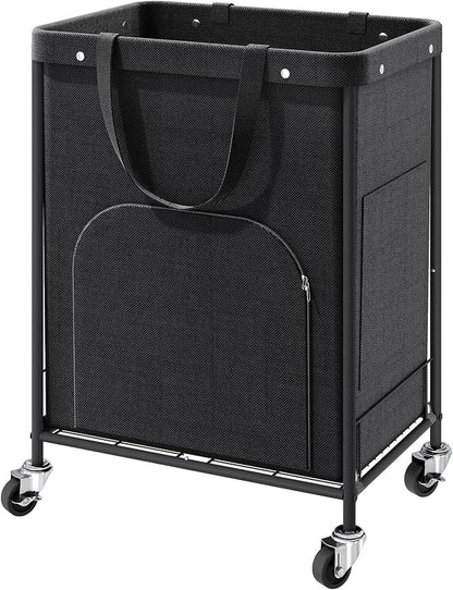 170L Large Laundry Basket with Wheels, Rolling Laundry Hamper Easy Access by Unknown