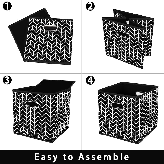 Fabric storage bins Cubes, Fabric Cube Organizer - Image 6