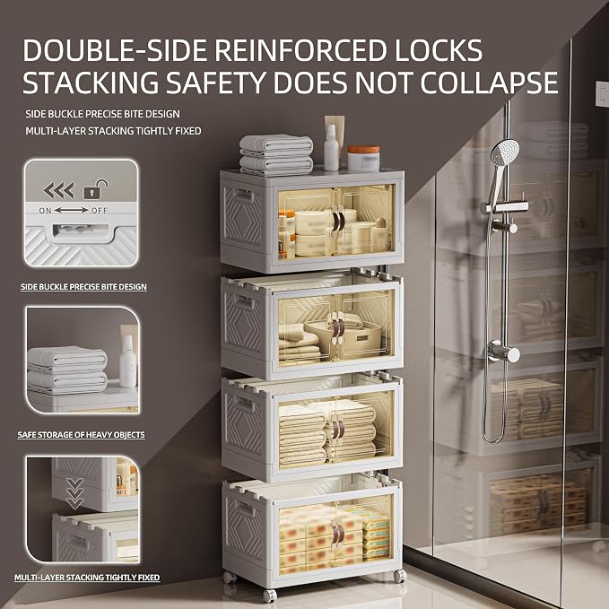 268 QT / 67 Gal White Storage Bins - Image 4