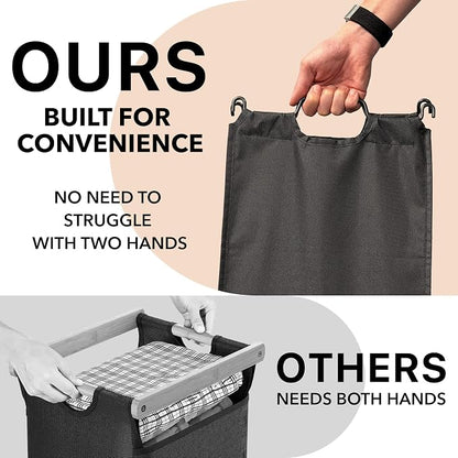 Simple Houseware 3-Section Laundry Sorter - Image 4