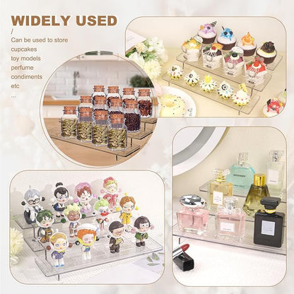 ULENDIS 2 Pack 3 Tier Acrylic Stands - Image 6