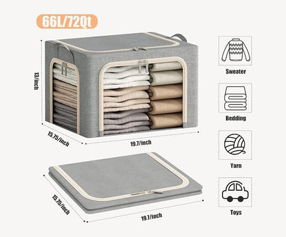 3 Opeings Large Clothes Storage Bins - Image 6