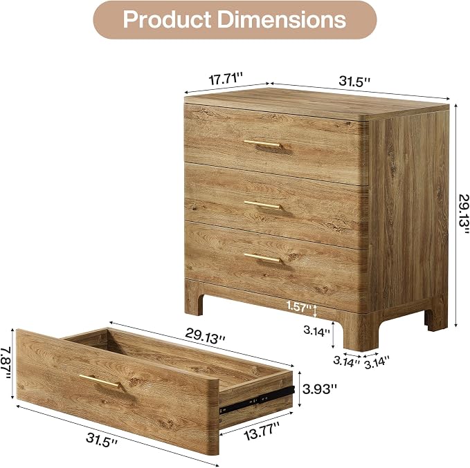 Tribesigns Oversized Nightstand - Image 2