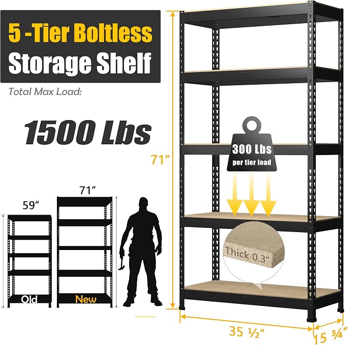 PrimeZone Heavy Duty Storage Shelves - Image 3
