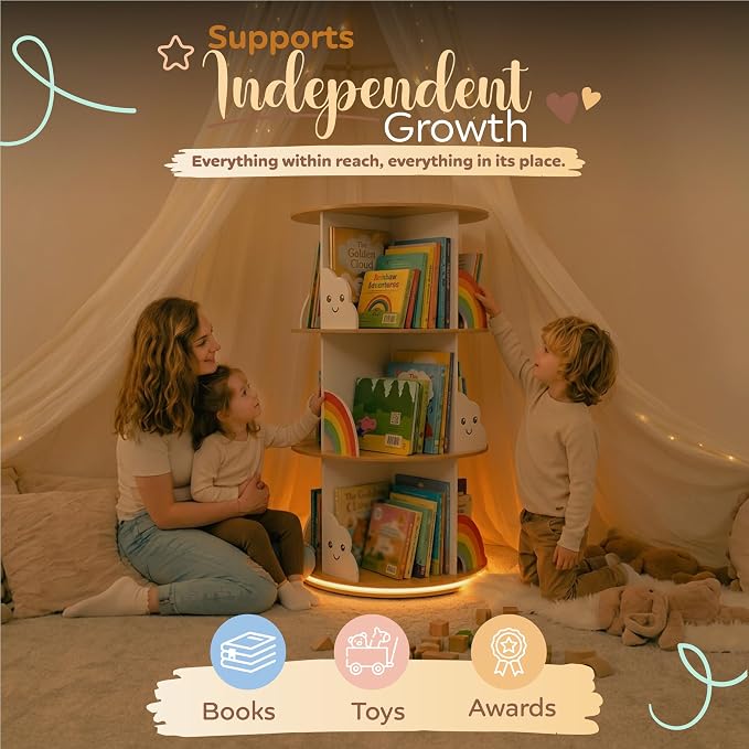 pimlyo® Rotating Bookshelf Kids - Image 6