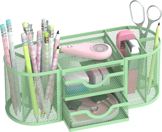 SUPEASY Mesh Desk Organizer, Desk Organizers and Accessories, Pen Holder by SUPEASY
