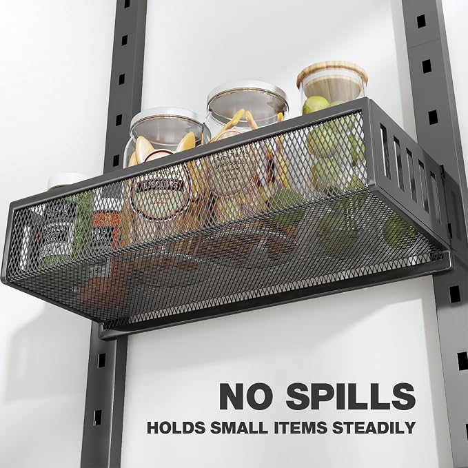 Pantry Door Organizers and Storage, 8-Tier Large Metal Heavy-Duty Frame Over - Image 3