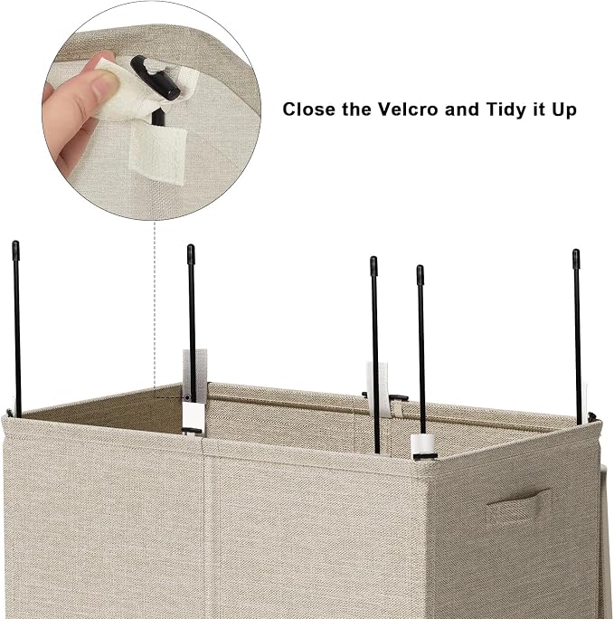 WOWLIVE 154L Double Laundry Hamper - Image 7