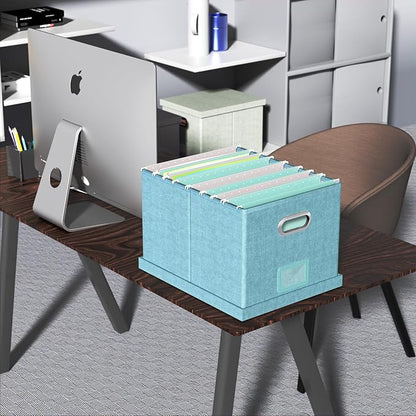 2 Pack File Storage Organizer Box, Filing Box, Portable File Box - Image 7