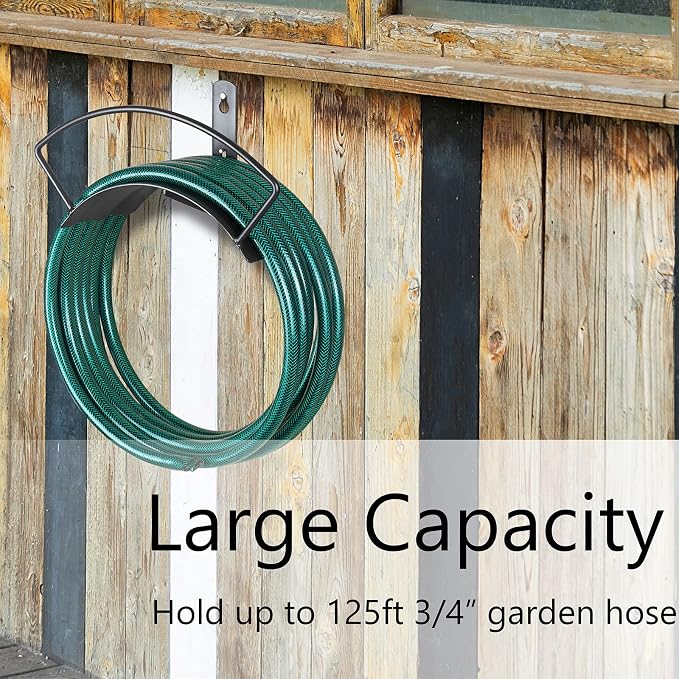 Eastrans Wall Mount Garden Hose Holder, Heavy Duty Water Hose Holder Easily - Image 5