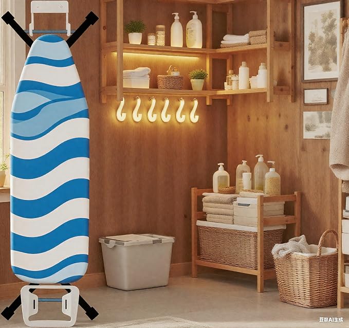 Ironing Board Holder Wall Mount, 5-Inch Wall Mount Ironing Board Hanger - Image 4