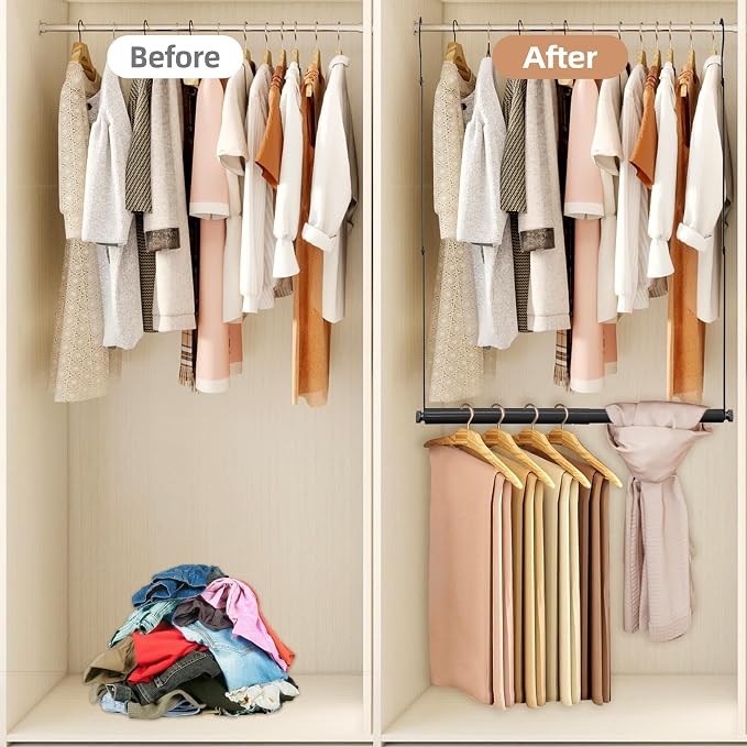 STORAGE MANIAC Adjustable Closet Rod - Image 4