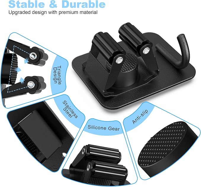 4 Pack Mop and Broom Holder Wall Mount - Image 3