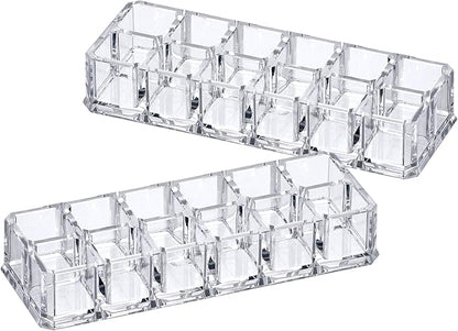 Amazing Abby - Charm - 2-Pack 12-Slot Acrylic Lipstick Organizer, Lipstick - Image 4