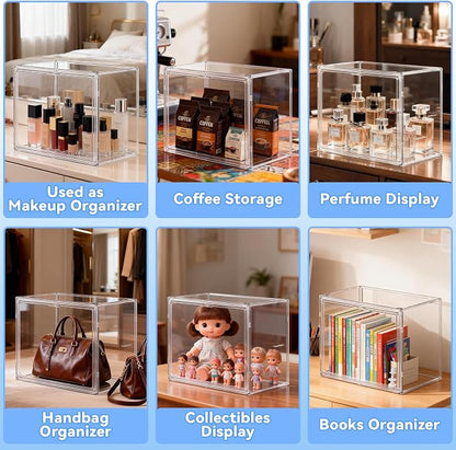 Baby Bottle Storage Organizer for Countertop, Small Clear Bottle Organizer - Image 6