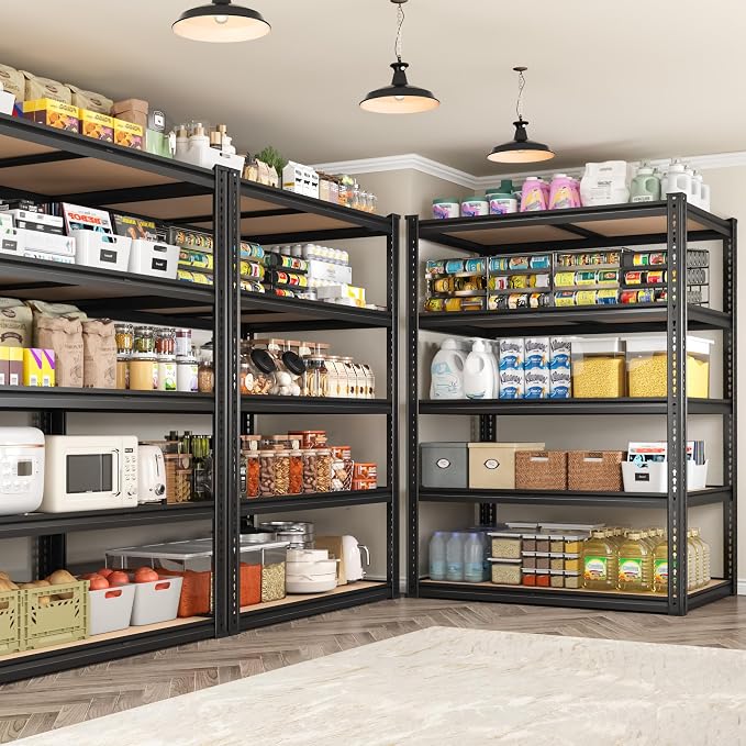 ROOMFAVE 72" H Storage Shelves 5 Tier Garage Shelving Heavy Duty, 2050LBS - Image 5