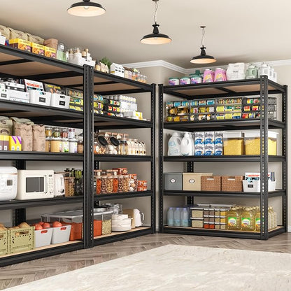 ROOMFAVE 72" H Storage Shelves 5 Tier Garage Shelving Heavy Duty, 2050LBS - Image 5
