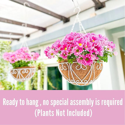 LaLaGreen Hanging Baskets for Plants Small Hanging Flower Pots - Image 6