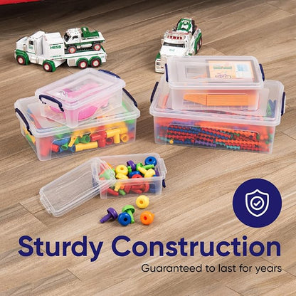 Superio Storage Bins with Lids- Clear Boxes - Image 7
