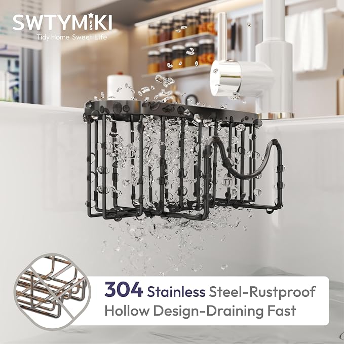 SWTYMIKI Sponge Holder for Kitchen Sink - Image 5