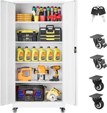 SISESOL 75" Tall Metal Storage Cabinet by SISESOL