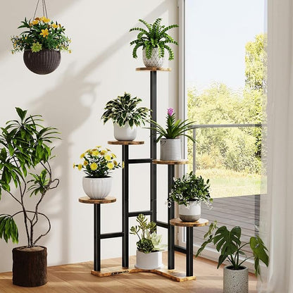 Yzosvki Corner Plant Stand Indoor, 6 Tiered Corner Plant Shelf Flower Stand - Image 8