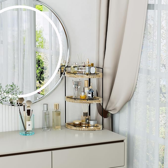 Corner Bathroom Counter Organizer, 3 Tier Bathroom Storage Countertop - Image 6