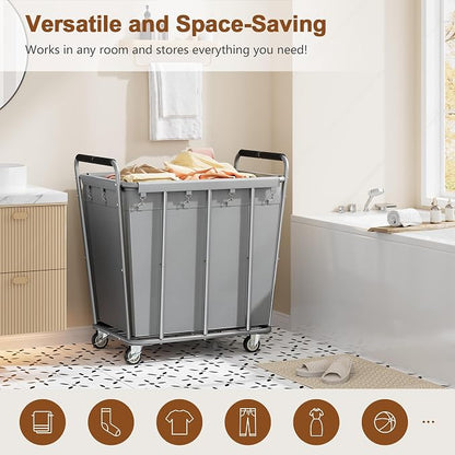 Hoctieon Large Laundry Cart - Image 6