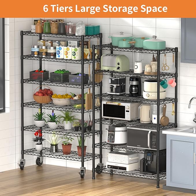 Hodonas 2300LBS Wire Shelving Unit - Image 4