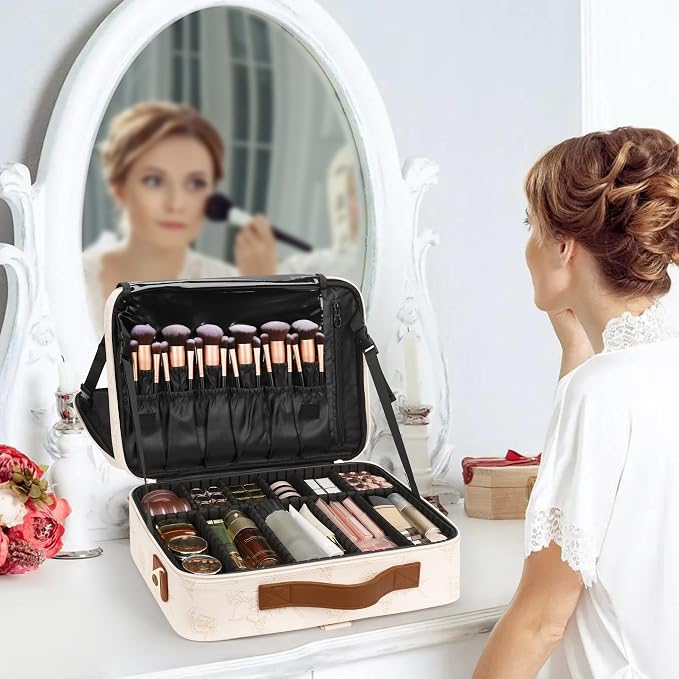 Relavel Large Makeup Case, Professional Makeup Artists Bag - Image 7
