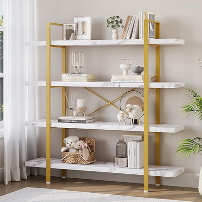 OtterOasis Heavy Duty 4-Tier Industrial Bookcase, 120lbs Shelf Capacity by OtterOasis