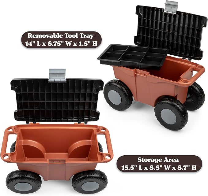 Pure Garden Rolling Garden Cart - Image 6